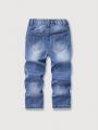 Young Boy's Ink Splash Print Jeans