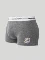 Men's Cartoon & Letter Print Boxer Briefs (4pcs/Set)