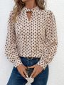 SHEIN Frenchy Women's Geometric Print Shirt