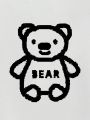Baby Boy Bear & Letter Graphic Sweatshirt