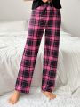 1pc Checked Sleepwear Bottom