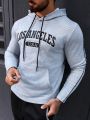 Daily&Casual Men's Letter Printed Hooded Sports Sweatshirt