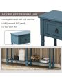 Console Table Sofa Table with Storage for Entryway with Drawers and Shelf