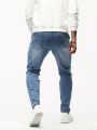 Men Slant Pocket Skinny Jeans