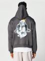 SUMWON Overhead Hoodie With Front And Back Print
