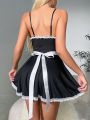 Women's Lace Patchwork Cami Dress Costume