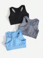 SHEIN Yoga Basic Women's Round Neck Sports Bra