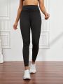 Wide Waistband Phone Pocket Sports Leggings