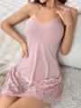 Patchwork Lace Sexy Nightdress/Sleepwear