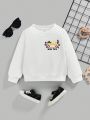 Baby Boy Letter Graphic Sweatshirt