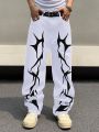 Men's Printed Pattern Jeans