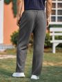 Manfinity Men Solid Drawstring Waist Pants