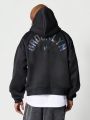 SUMWON Overhead Hoodie With Back Reflective Print