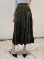 Dazy Star High Waist Pleated Skirt