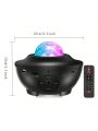 1pc Star Projector Galaxy Night Light Projector, with Remote Control Music Speaker, Multiple Colors Dynamic Projections Star Night Light Projector for Kids Adults Bedroom, Space Lights For Bedroom Decor Aesthetic,Birthday,Party.