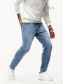 Men Slant Pocket Skinny Jeans