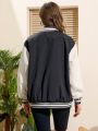 Women's Colorblock Baseball Jacket