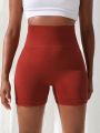 High Waist Seamless Sports Shorts