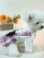 1pc Pet Clothes Cute Classic Houndstooth Dress For Dogs And Cats