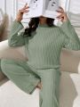 Women's Solid Color Homewear Set