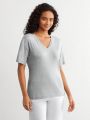 SHEIN Leisure Women's Short Sleeve Homewear Top