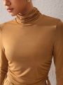 DUSTIN EDWARD Turtleneck Corset Top