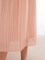 MOTF PREMIUM SOLID PLEATED HEM DRESS