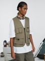 ROMWE Street Life Men's Front Pocket Vest