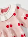 Baby Girls' Cherry Printed Sweater Set