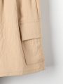 SHEIN Boys' Camouflage Detail Cargo Shorts