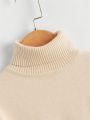 Little Boys' Solid Color Turtleneck Sweater