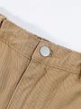Tween Boy Flap Pocket Side Cargo Jeans