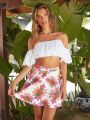 Latina Love Floral Print Skirt