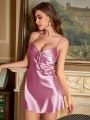 Knot Front Satin Cami Nightdress