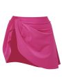 SHEIN Swim Basics Plus Solid Flare Skirt
