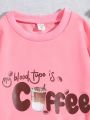 Tween Girls' Printed Round Neck Sweatshirt With Slogan