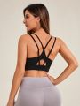 Yoga Basic Women's Strappy Sports Bra