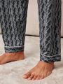 Men's Printed Lightning Pattern Home Wear Long Pants