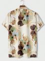 Men Tropical Print Shirt