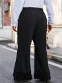 Women's Plus Size Solid Color Flared Pants