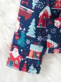 Tween Boy Christmas Print Tee & Pants PJ Set