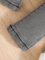 SHEIN Girls' Pocket Jeans