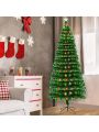 7.5FT Fiber Optic Christmas Tree with 260 LED Lamps & 260 Branches