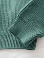 Baby Mock Neck Ribbed Knit Sweater