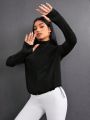 Daily&Casual Women's Comfortable Basic Sports Jacket With Raglan Sleeves