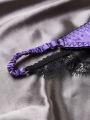 3pack Contrast Lace Bow Decor Panty