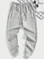 Manfinity Sporsity Men Patched Detail Drawstring Waist Sweatpants