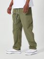 SUMWON Straight Fit Nylon Jogger Trouser With Elastic Waistband
