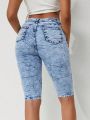 Women's Slim Fit Denim Shorts