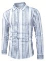 Men's Striped Printed Shirt